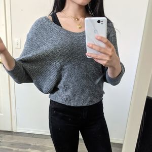 Express Cozy Knit Grey Sweater